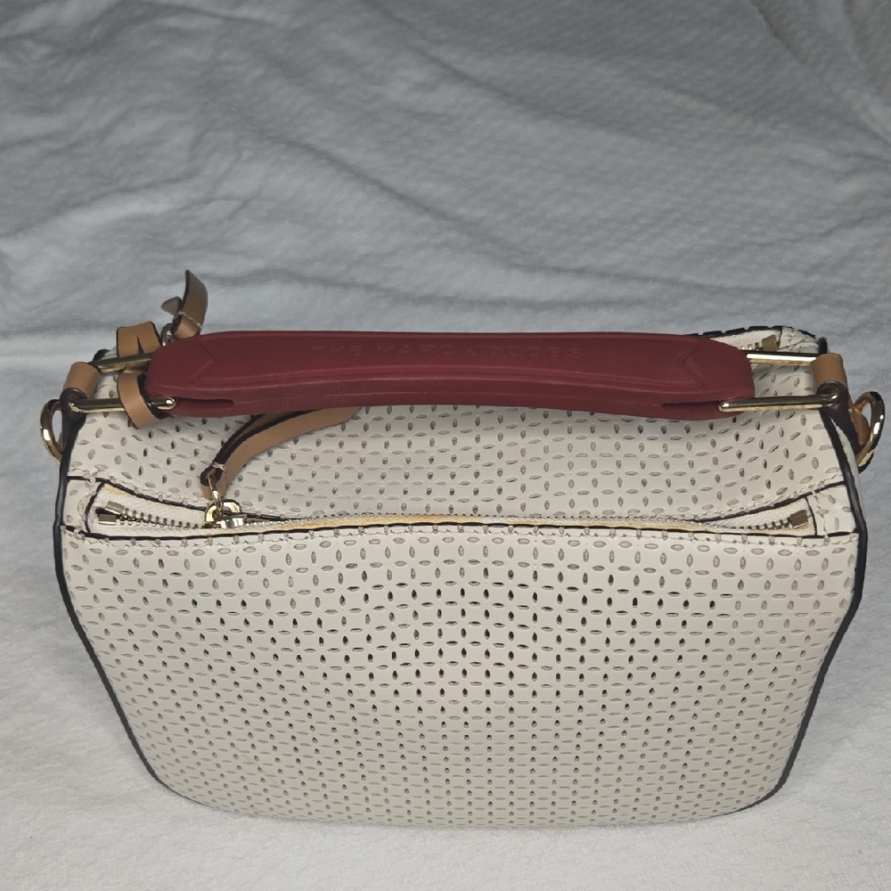 Marc Jacobs Cream and Red Shoulder Bag